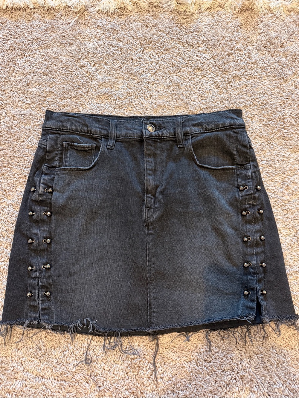 Hudson Black Viper Mini Skirt